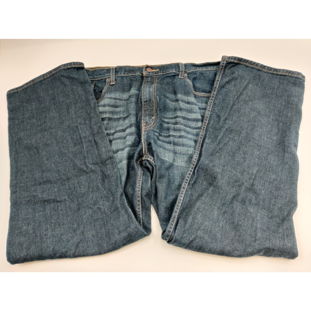 Signature by Levi Strauss Co S61 Relaxed Fit Mens Jeans W40 L30‎ Blue Denim